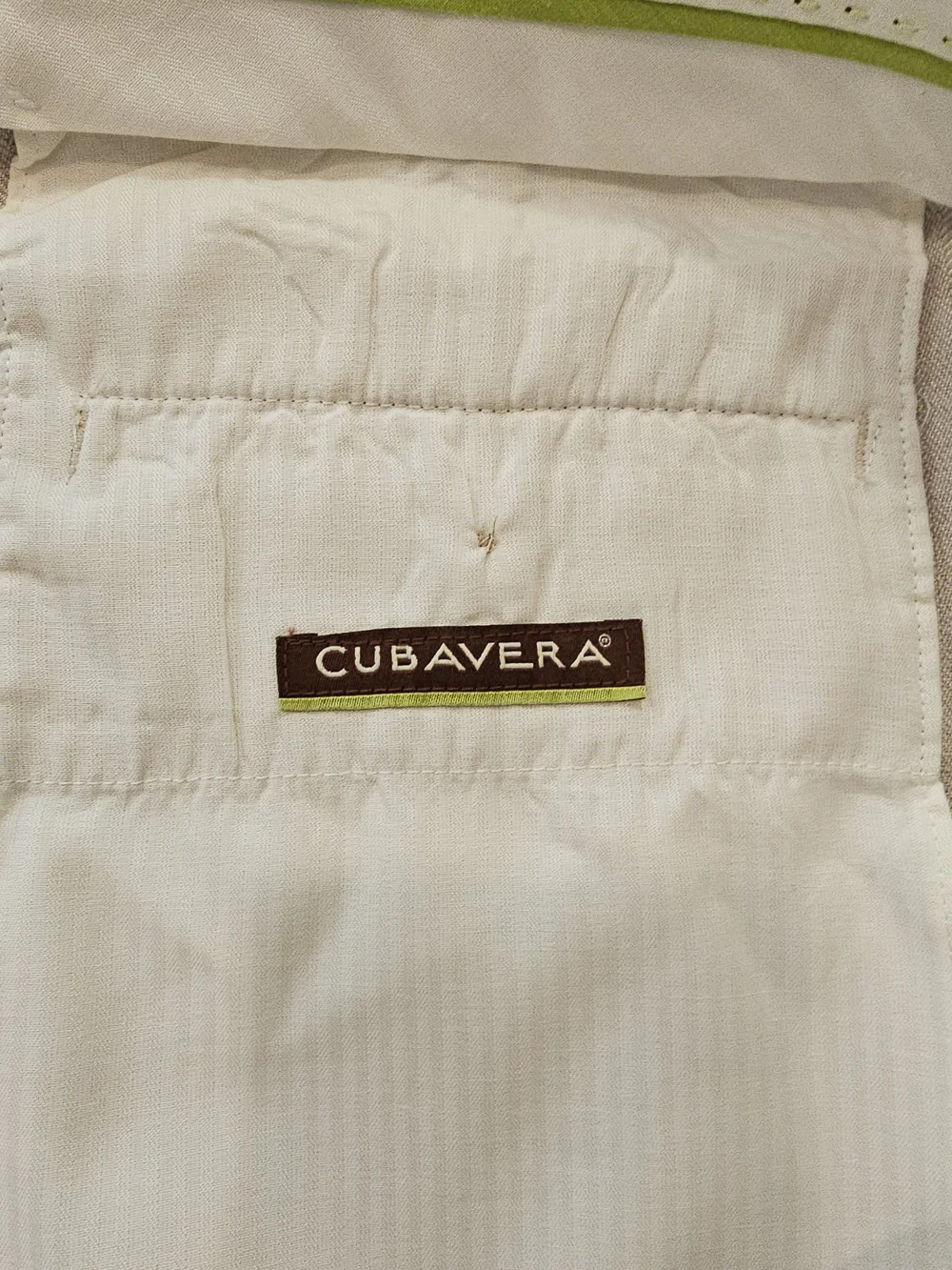 Cubavera Men's Linen Blend Light Beige Dress Pants Size 36/32